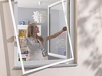 Für Spannrahmen und alle anderen Fensterrahmen bieten wir die ideale Insektenschutzlösung
